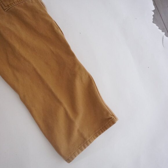 Dickies Tan Heavyweight Cotton Double Knee Carpenter Dungaree Pants 32X30 - Picture 13 of 16